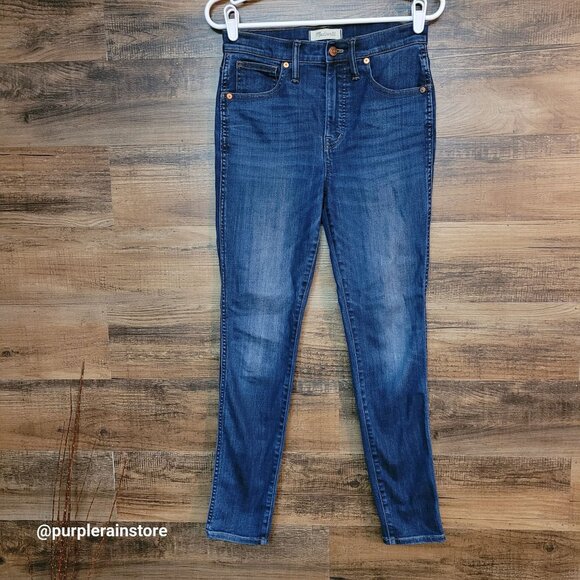 Madewell Jeans 28 Skinny 10" High Rise Danny Wash G7391 Tummy Control Stretch - Picture 1 of 13